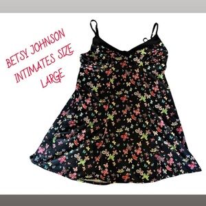 Vintage Betsy Johnson Butterfly Intimates Night Gown Dress size large